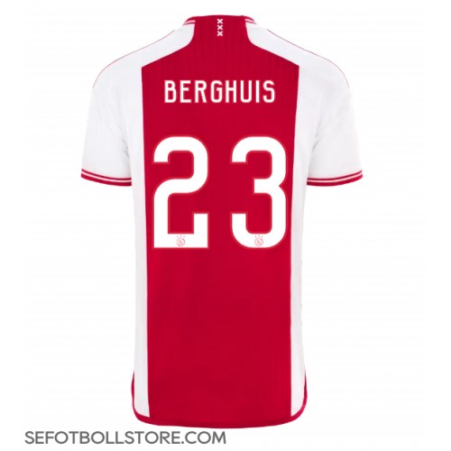 Ajax Steven Berghuis #23 Replika Hemmatröja 2023-24 Kortärmad